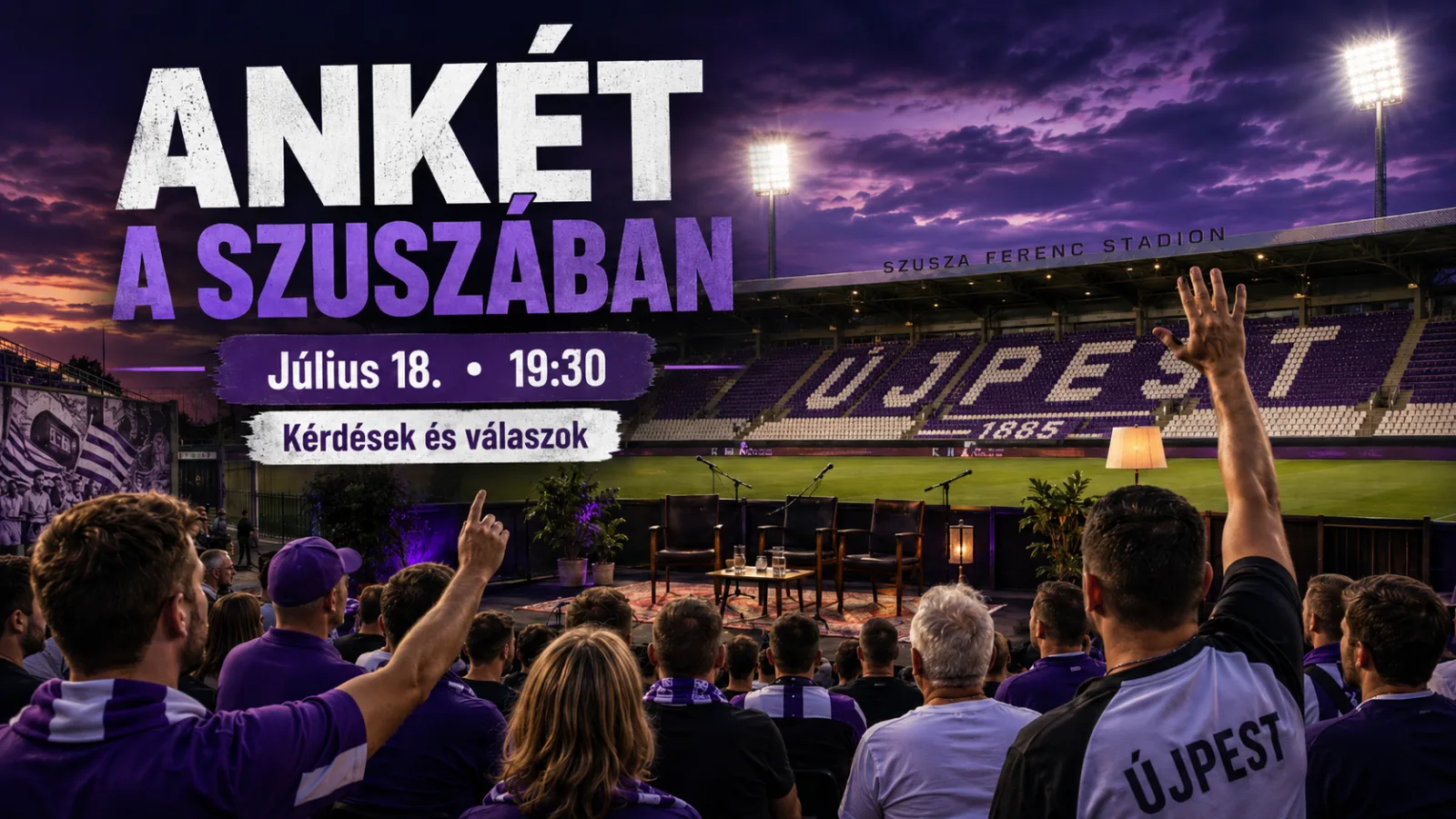 Nem újabb ígéreteket várunk – ezekre szeretnénk választ kapni az Újpest ankéton